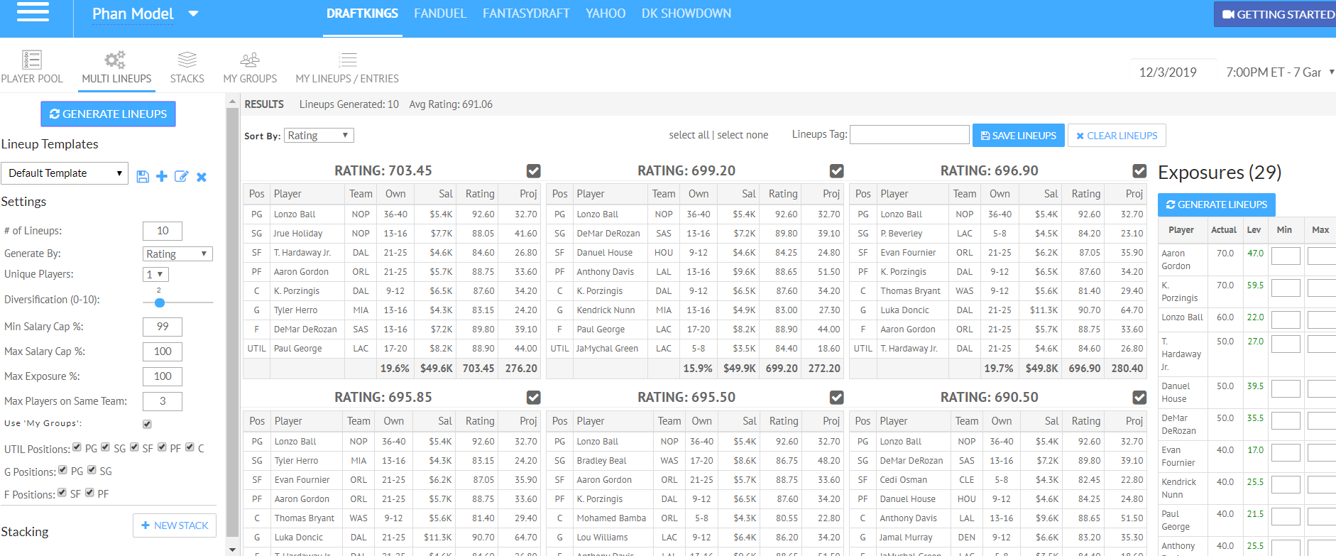 Introducing the New NBA Multi-Lineups Tool