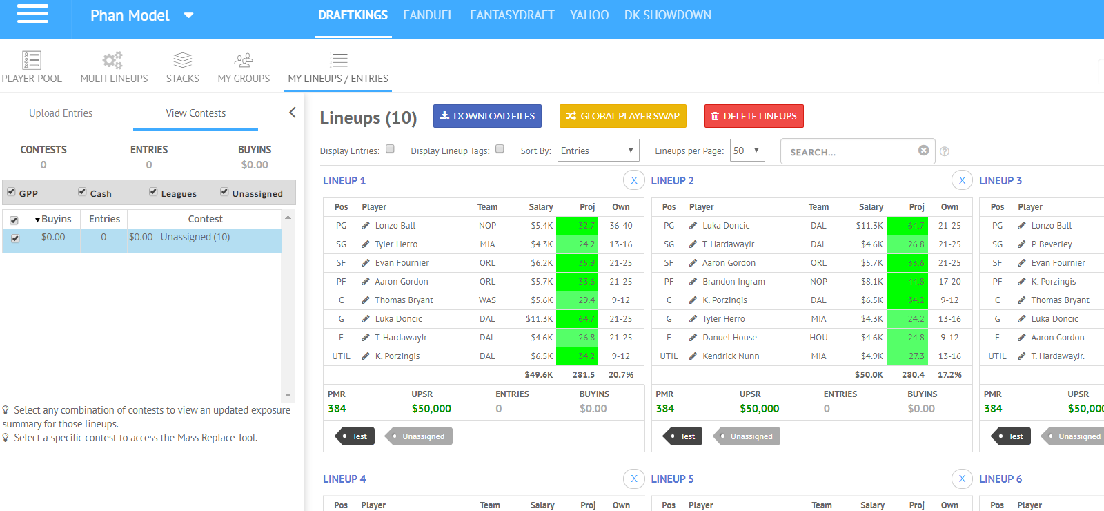 Introducing the New NBA Multi-Lineups Tool